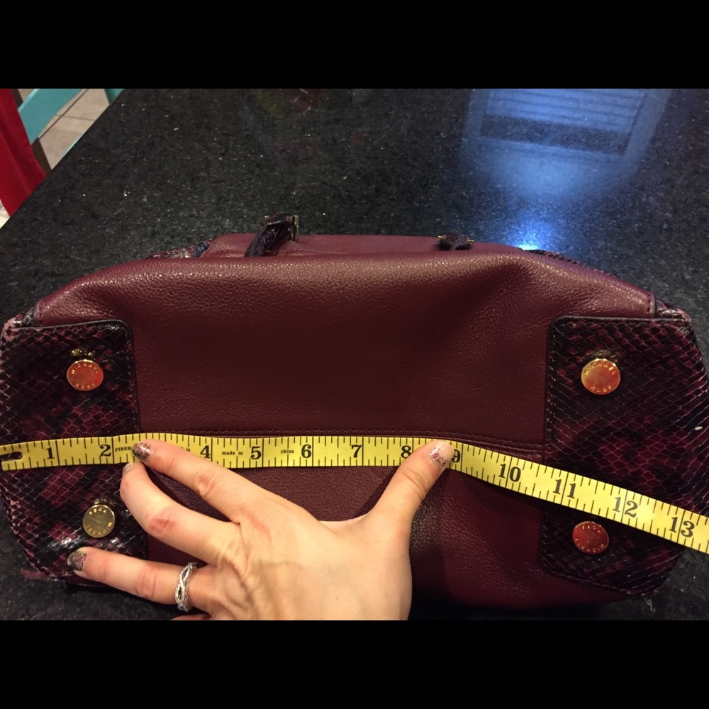 Michael Kors Riley Merlot Satchel Only - Picture 3 of 8